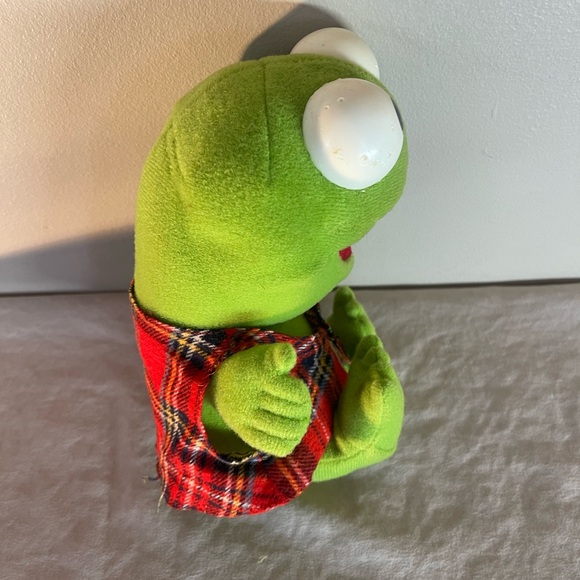 Baby Kermit The Frog Plush Stuffed Animal 1987 Vintage Henson Muppets Toy Rare - Picture 5 of 10